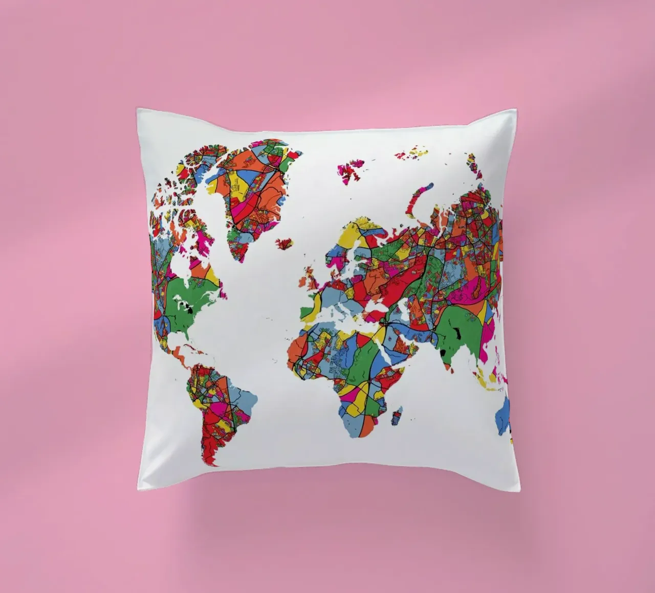 World Map II cuscino da The Cartography Collection