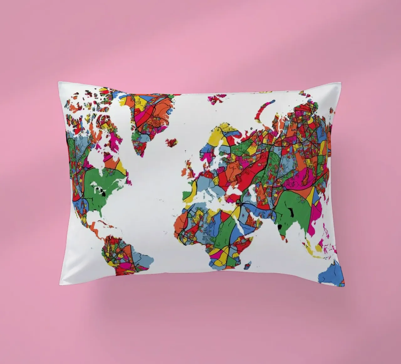 World Map II cuscino da The Cartography Collection