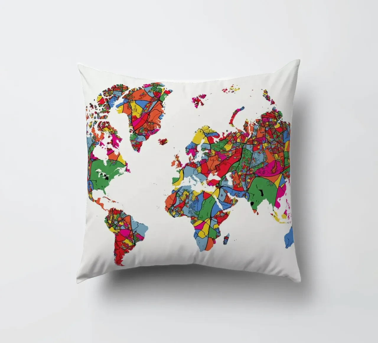 World Map II cuscino da The Cartography Collection