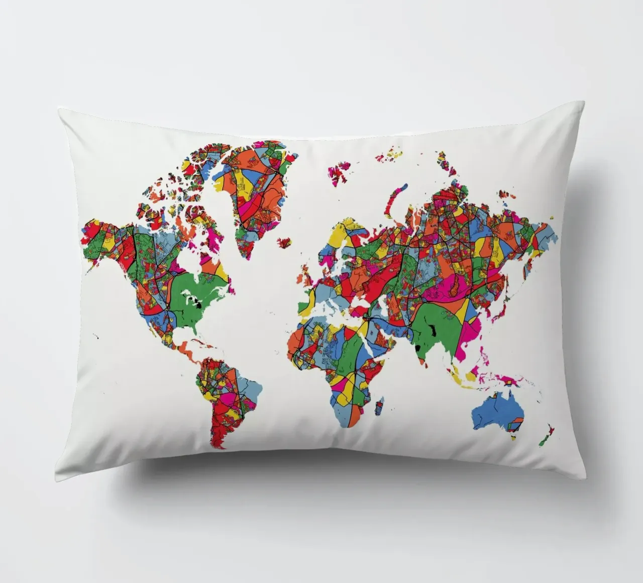World Map II cuscino da The Cartography Collection