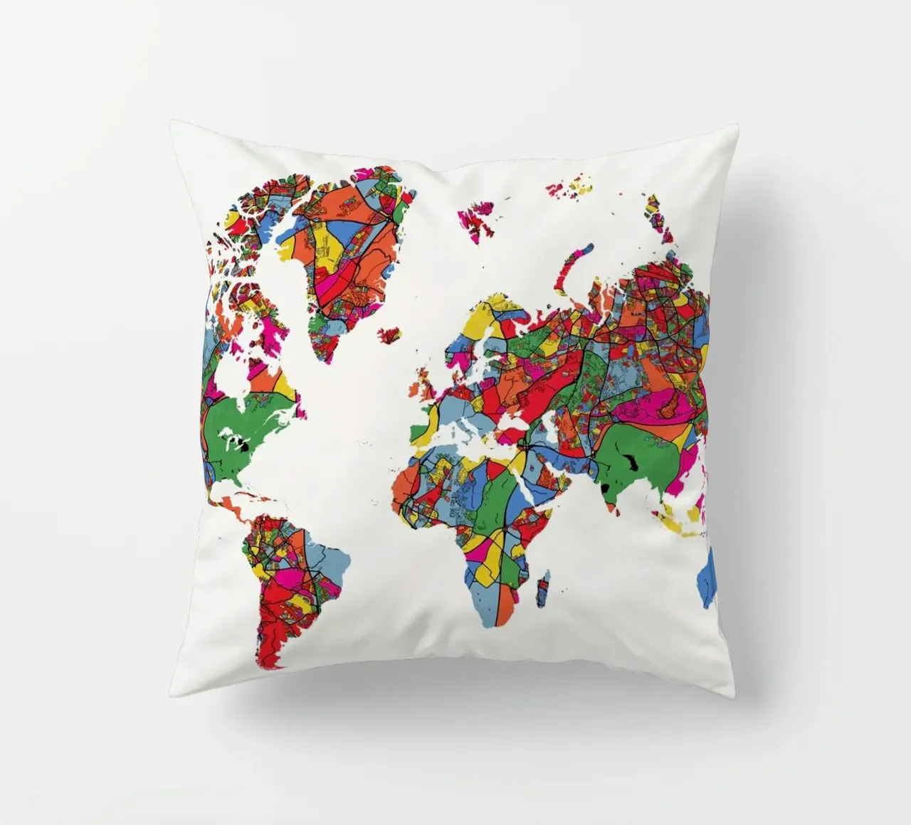 World Map II cuscino da The Cartography Collection
