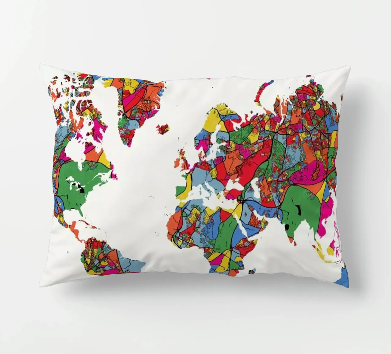 World Map II cuscino da The Cartography Collection