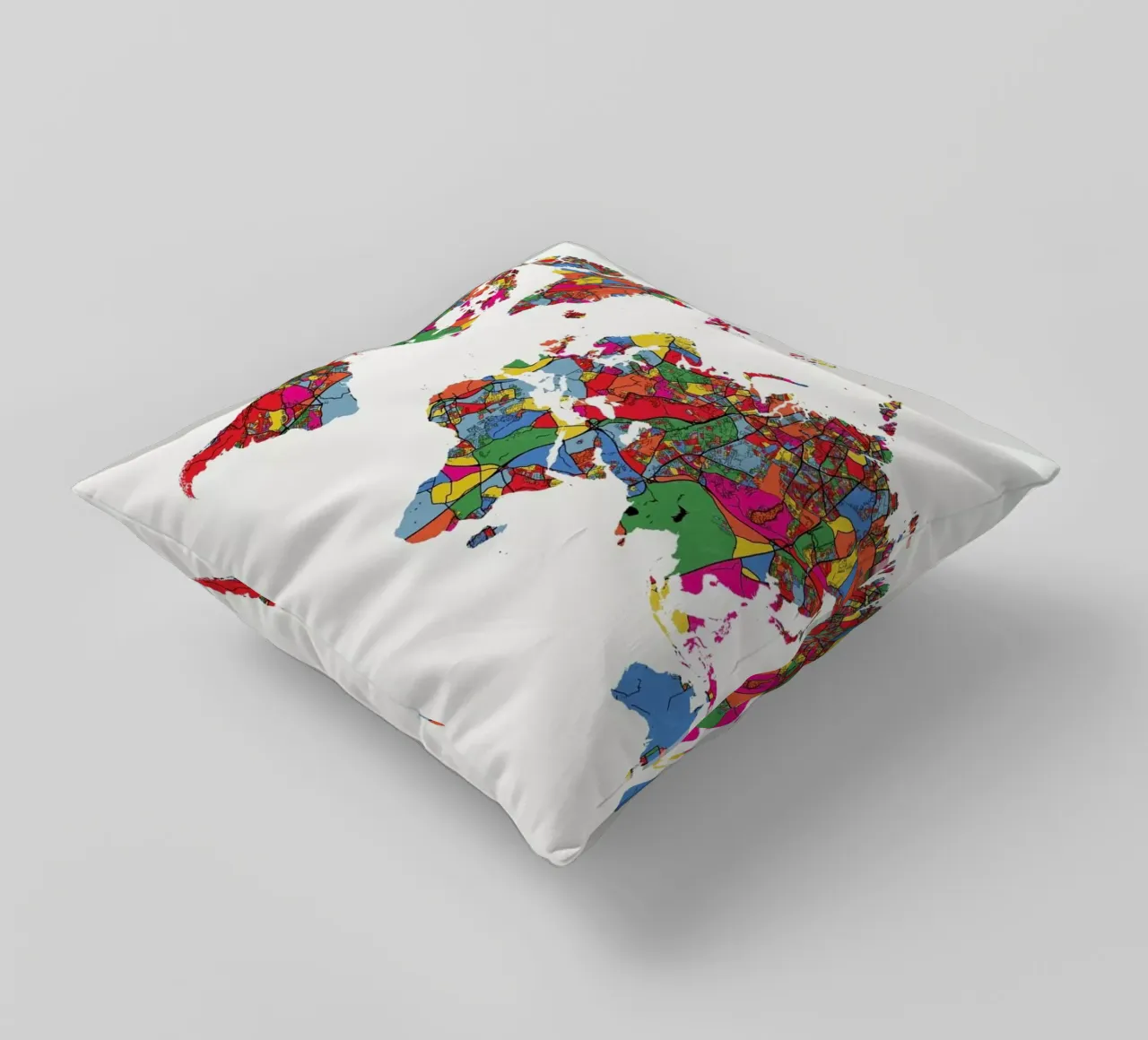 World Map II cuscino da The Cartography Collection