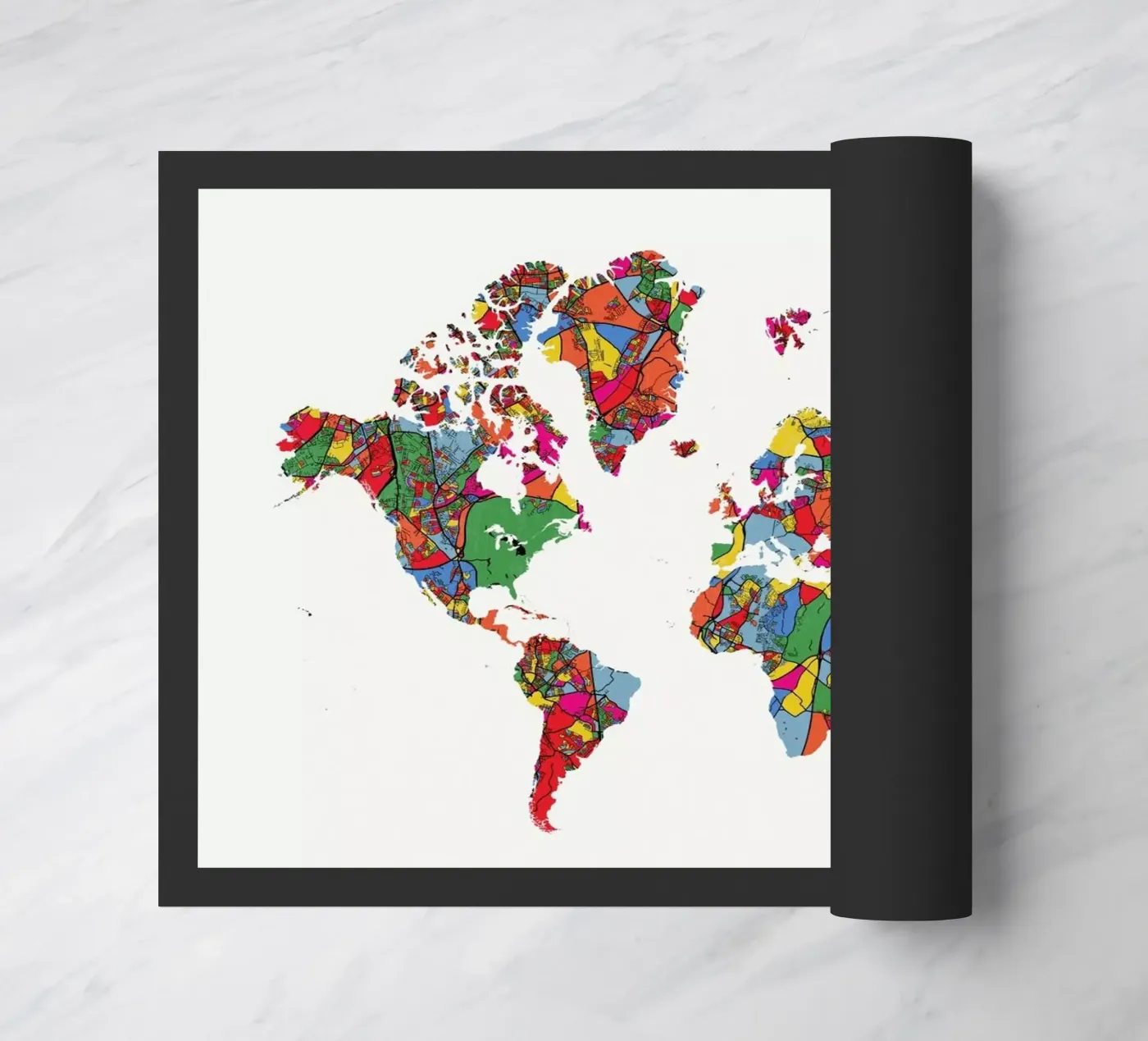 World Map II zerbino da The Cartography Collection