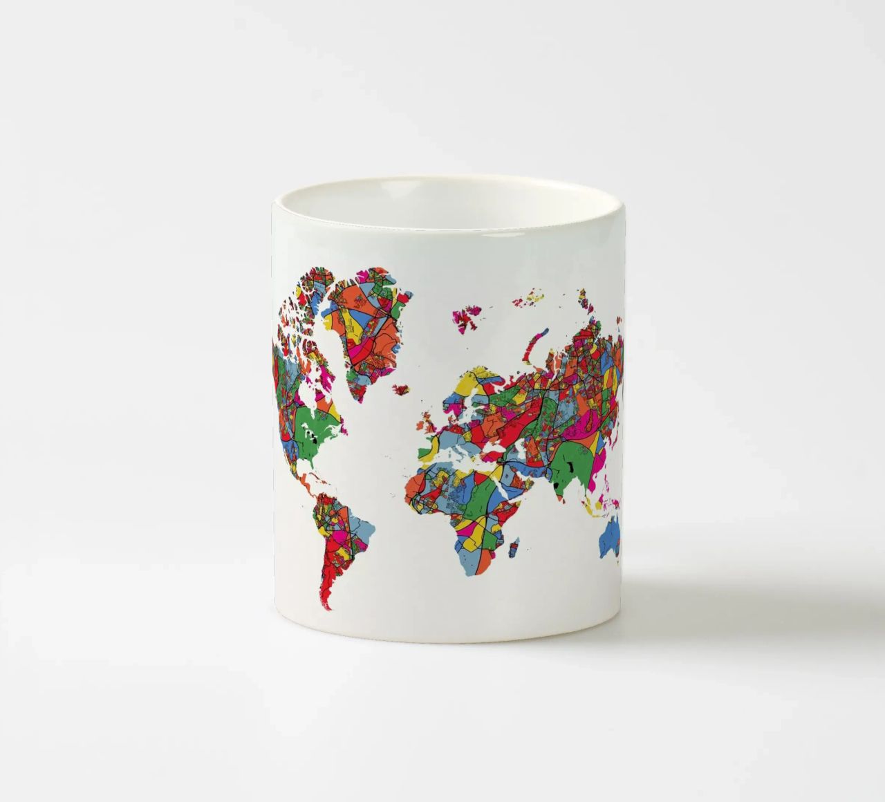 World Map II tazza in ceramica da The Cartography Collection