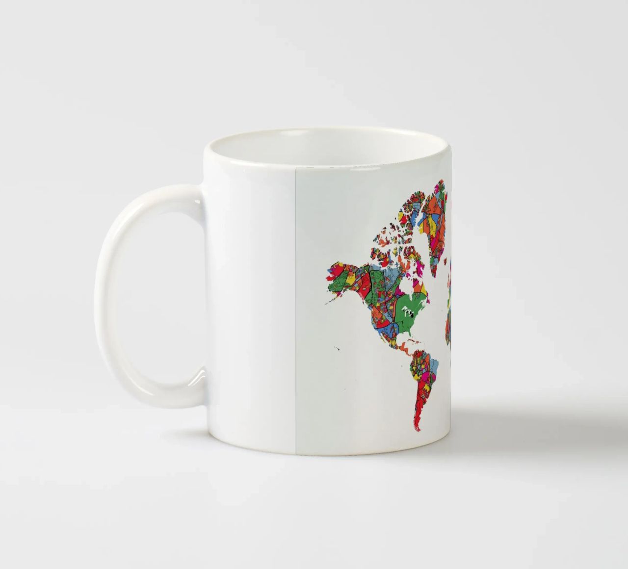 World Map II tazza in ceramica da The Cartography Collection