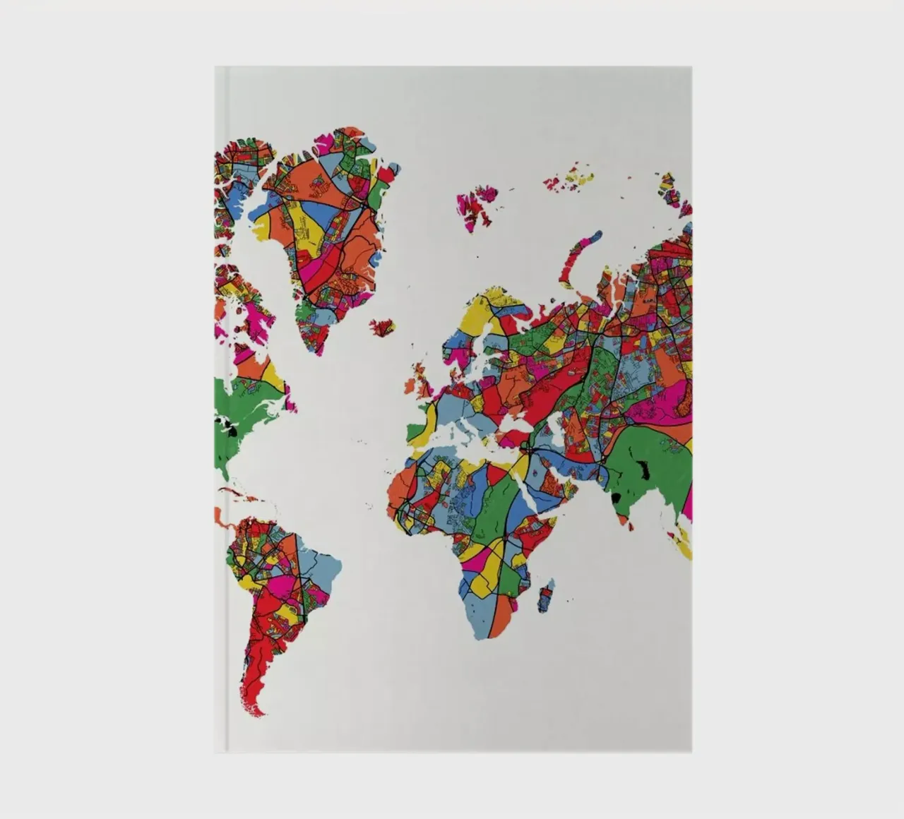 World Map II cuaderno de The Cartography Collection