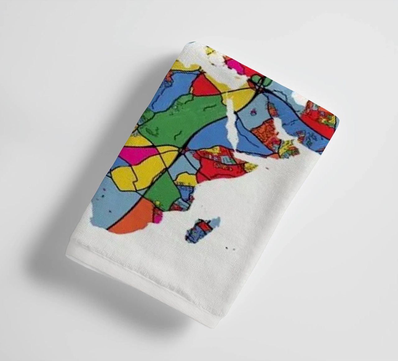 World Map II towel by The Cartography Collection