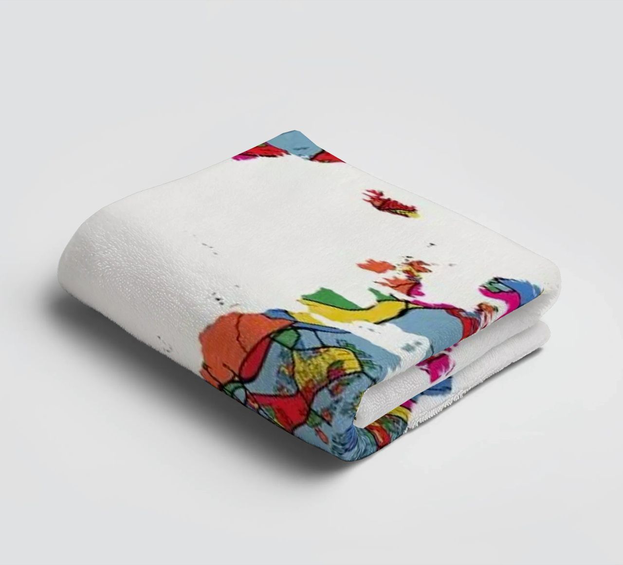World Map II towel by The Cartography Collection