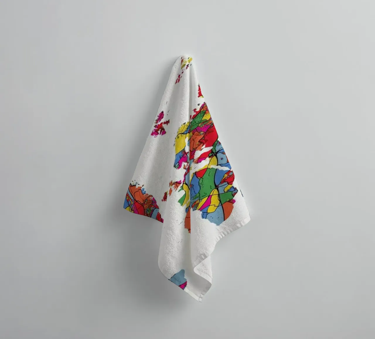 World Map II serviette de bain de The Cartography Collection