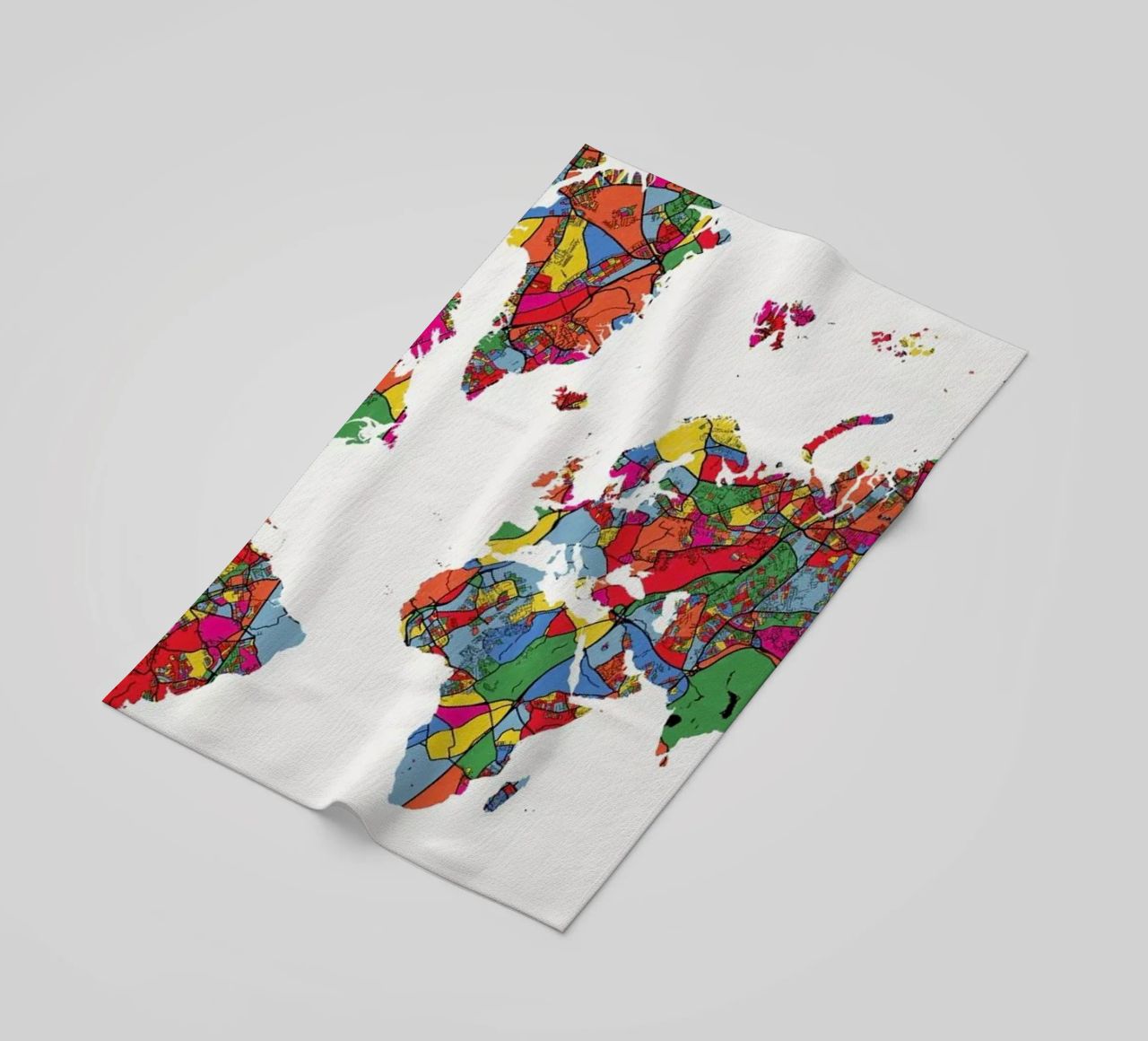 World Map II telo mare da The Cartography Collection