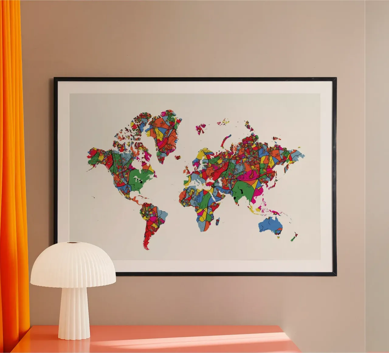 World Map II poster da The Cartography Collection