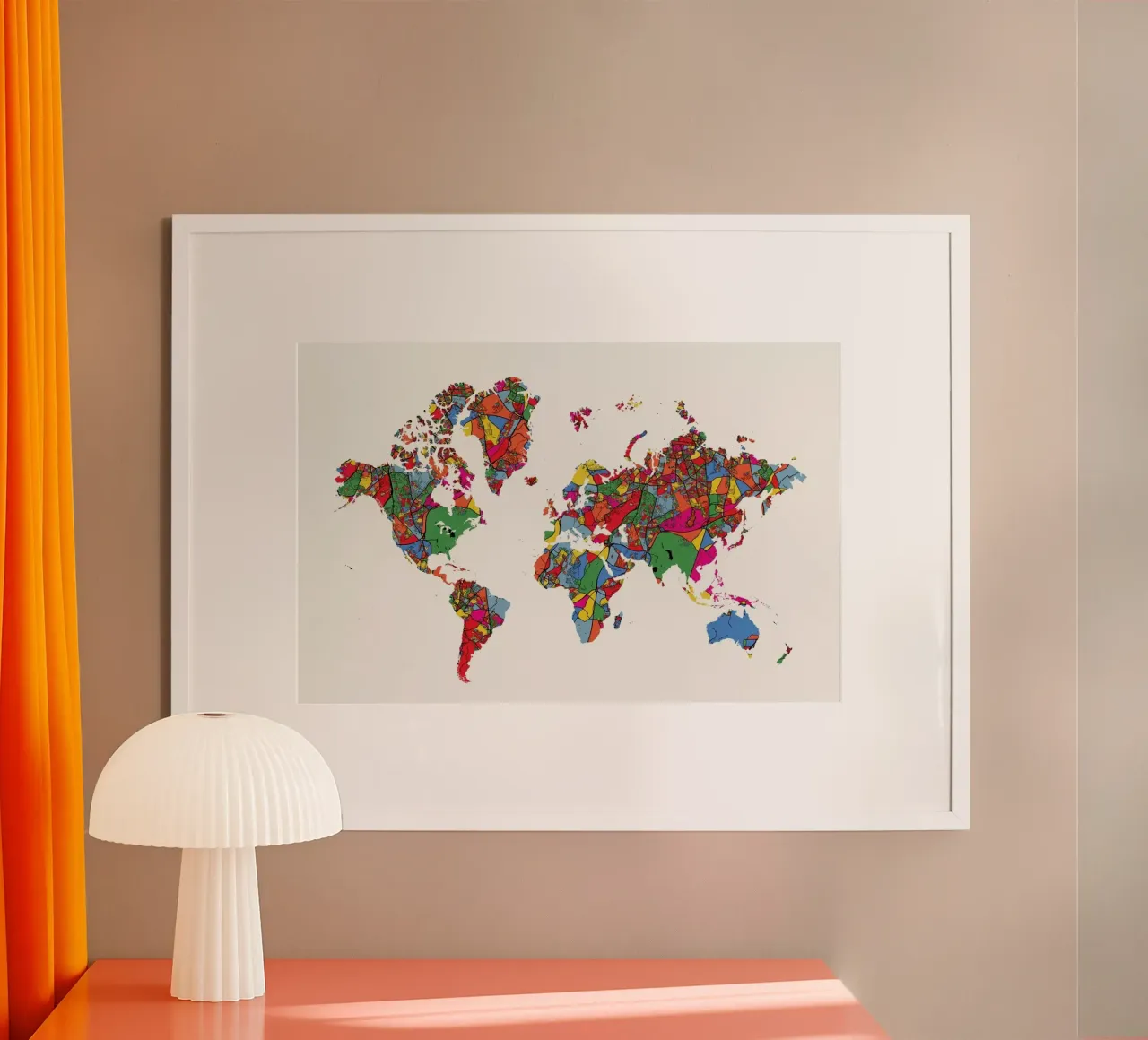 World Map II poster da The Cartography Collection