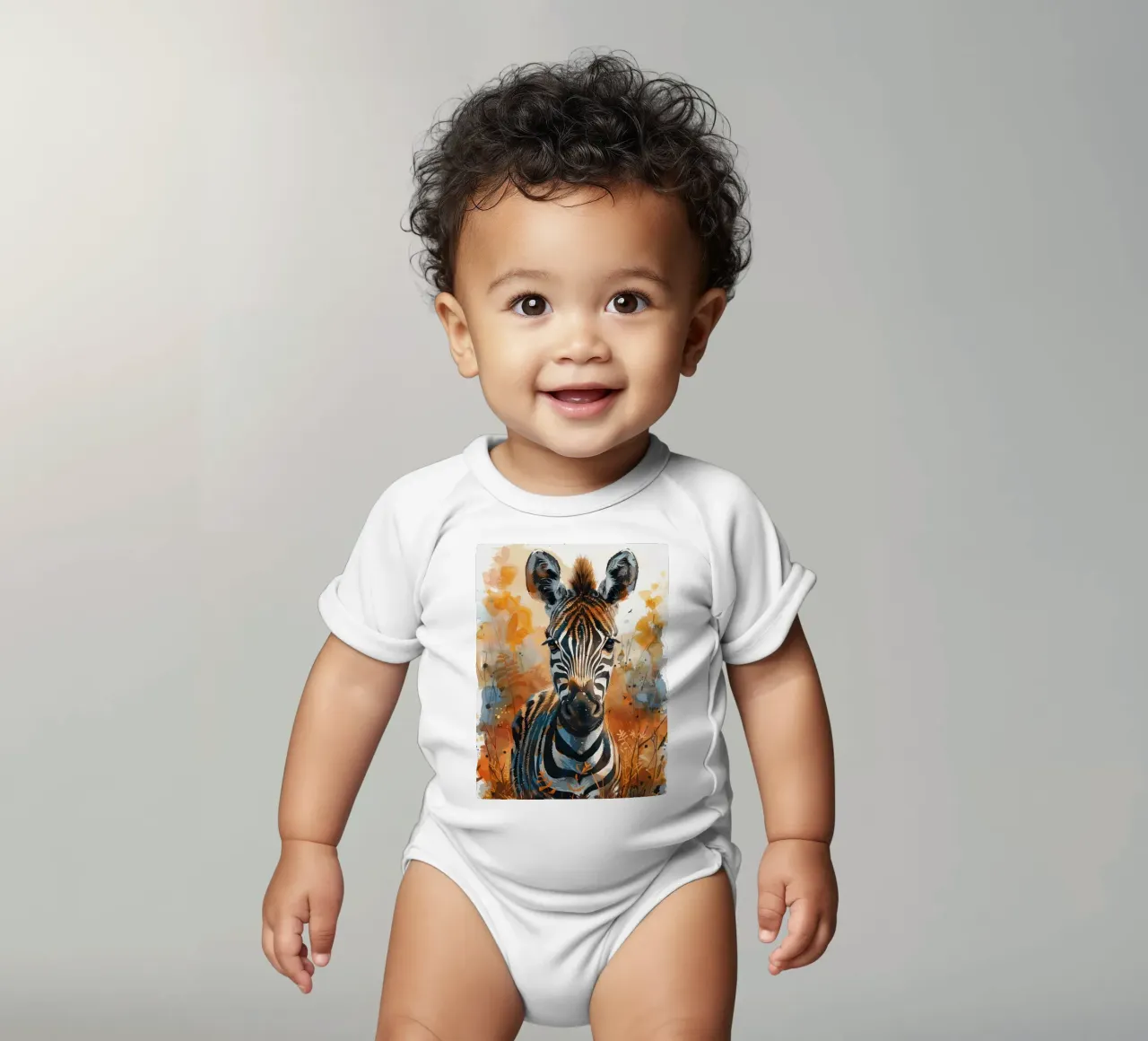 Baby Zebra body neonato maniche corte da Mateo