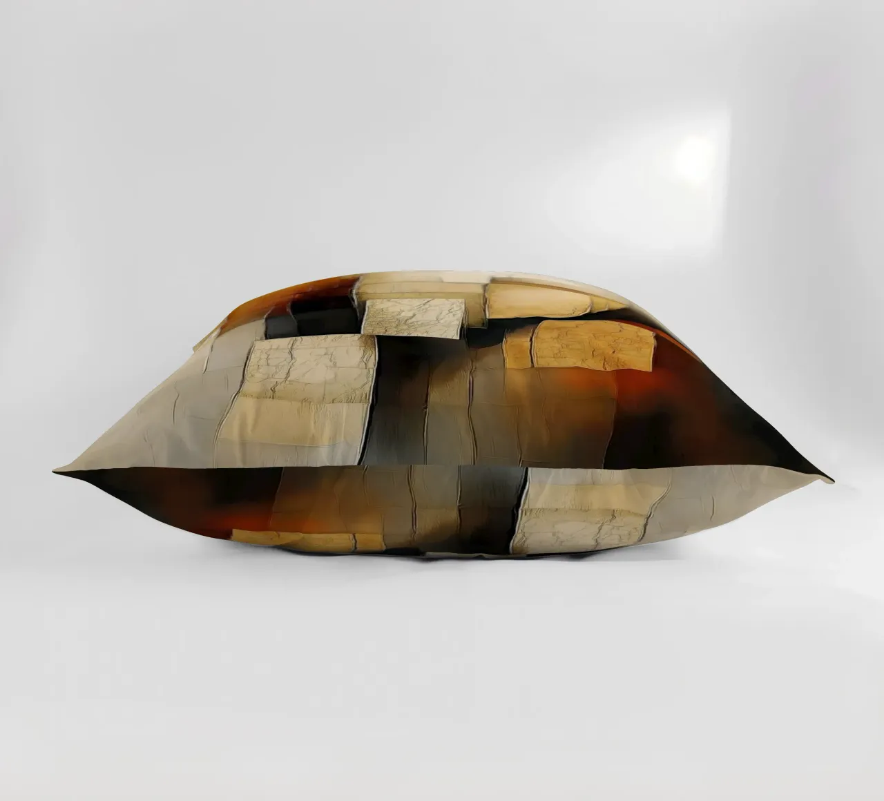 Arte moderna nei toni del marrone cuscino da Imagine