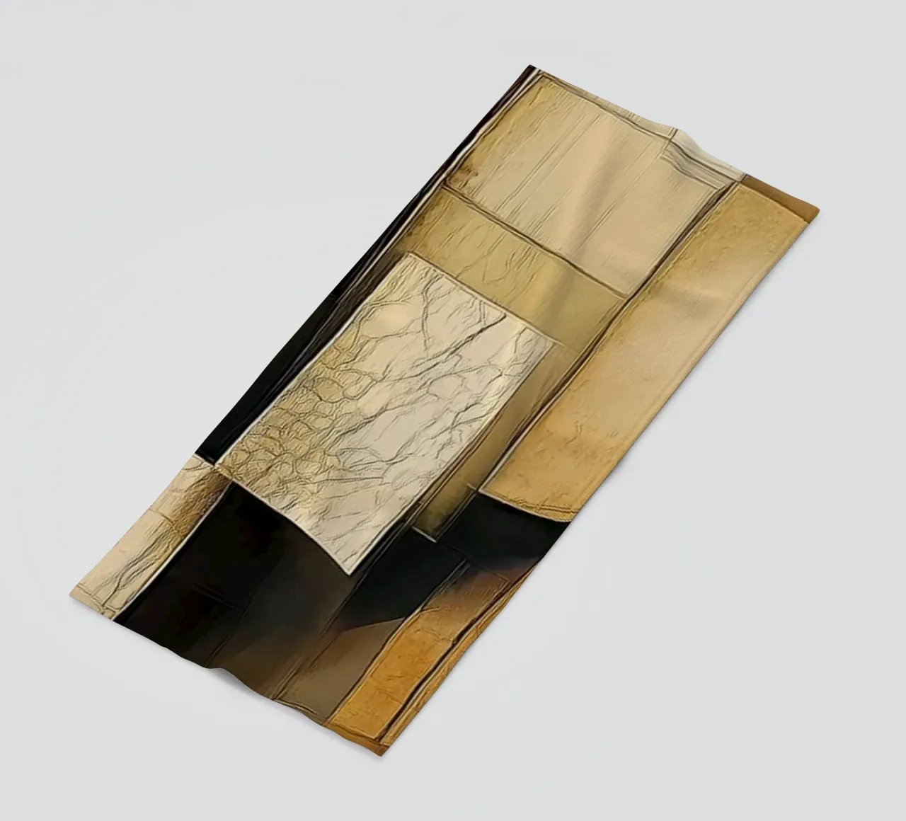 Modern art in brown tones beach towel by Imagine