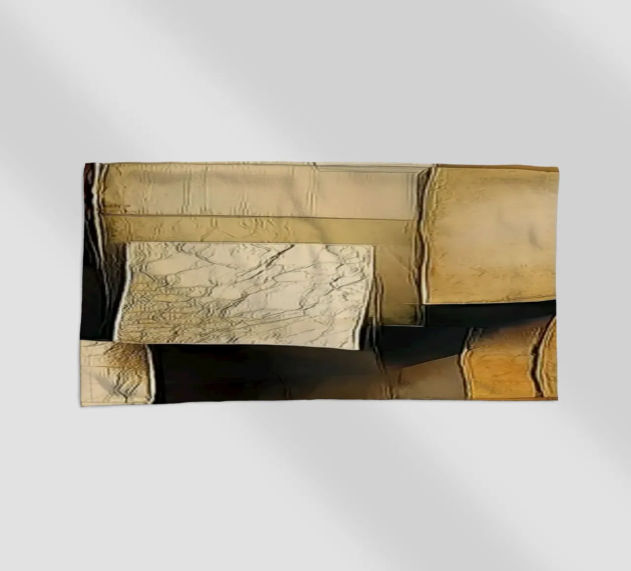 Modern art in brown tones beach towel by Imagine