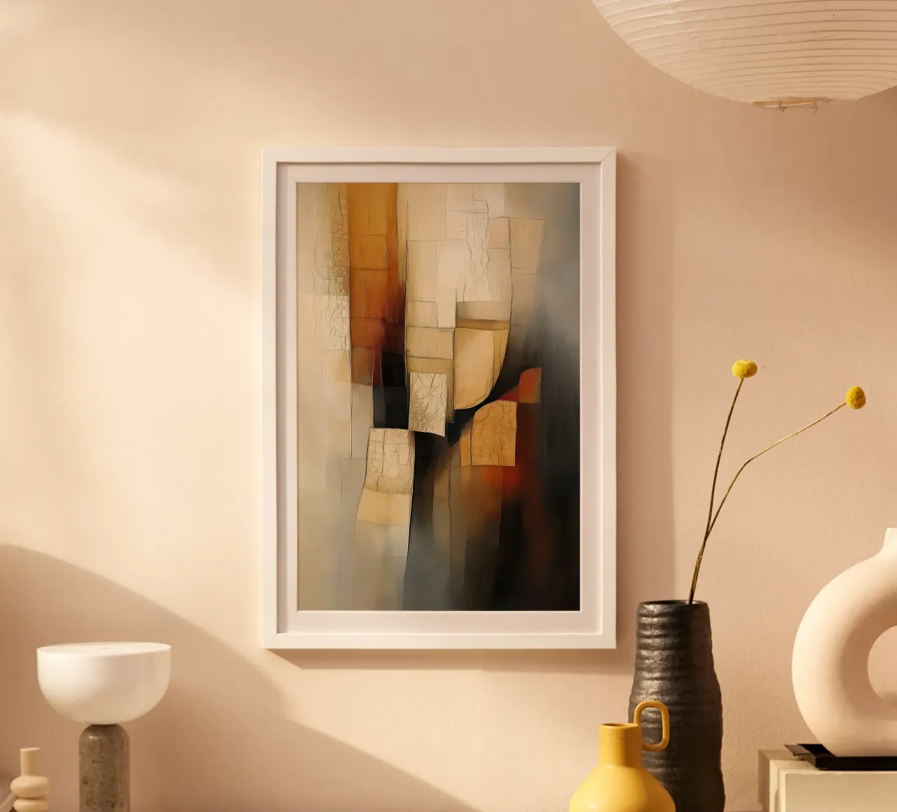 Modern art in brown tones poster by Imagine