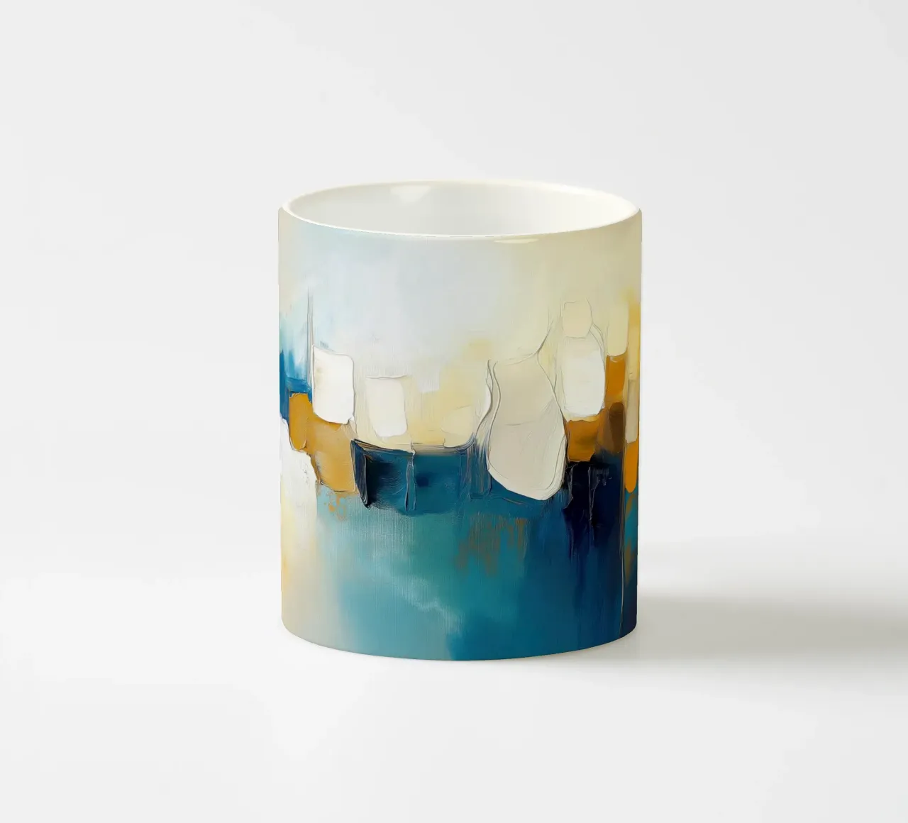 Organic art ceramic mug by Imagine