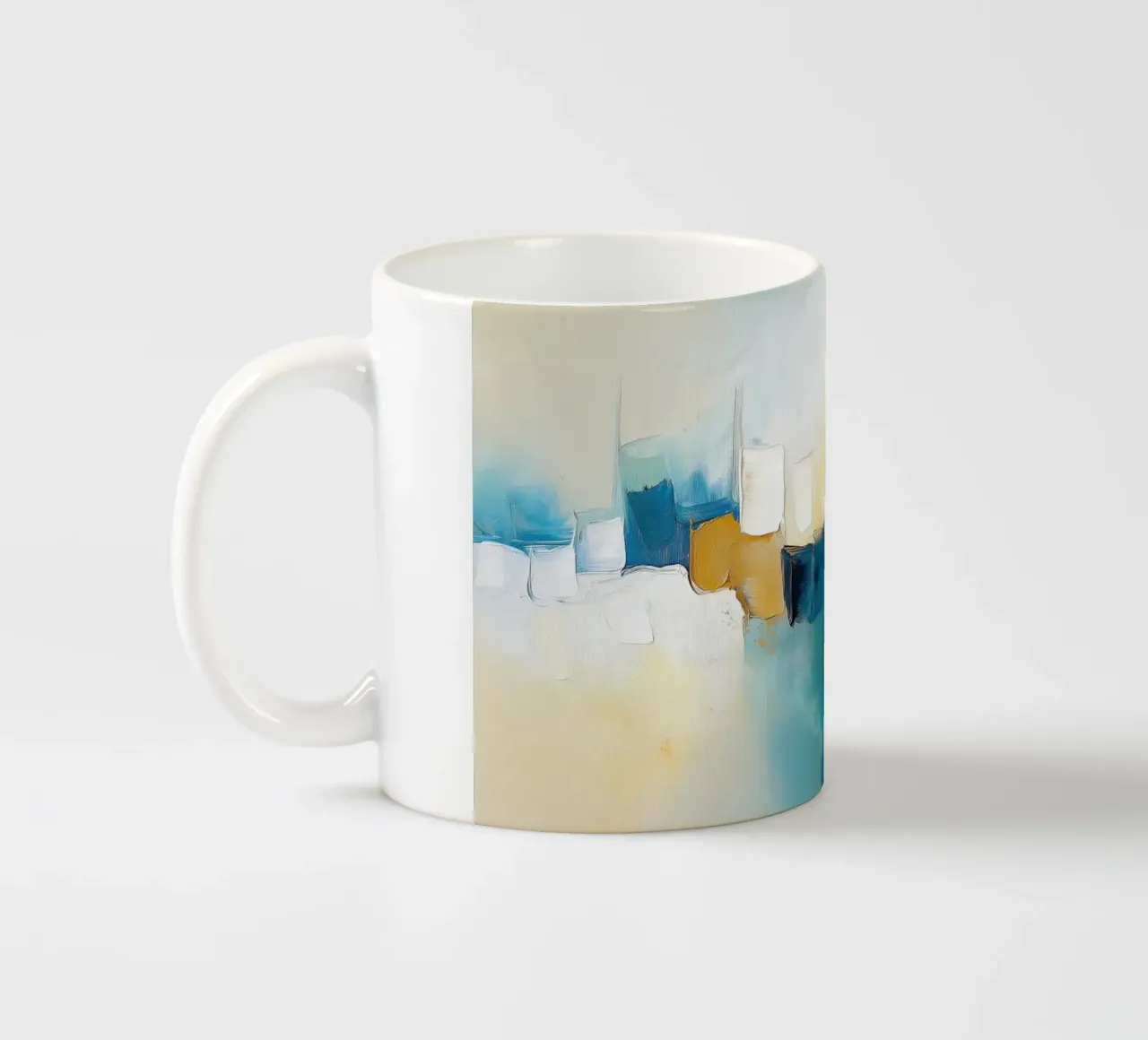 Organic art ceramic mug by Imagine