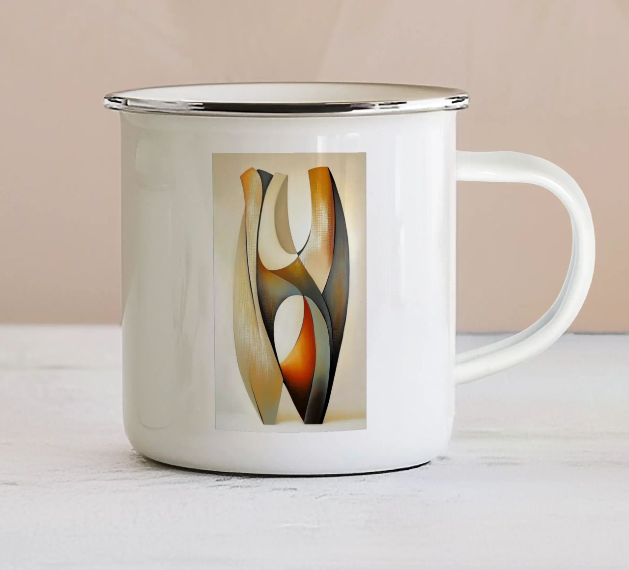 Design bohémien tazza in smalto da Imagine
