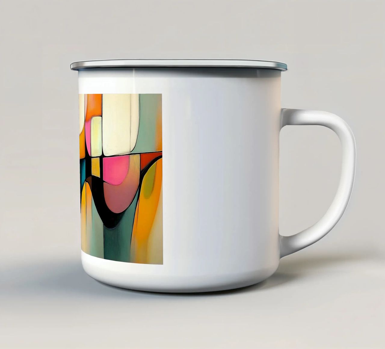 Bohemian design enamel mug by Imagine