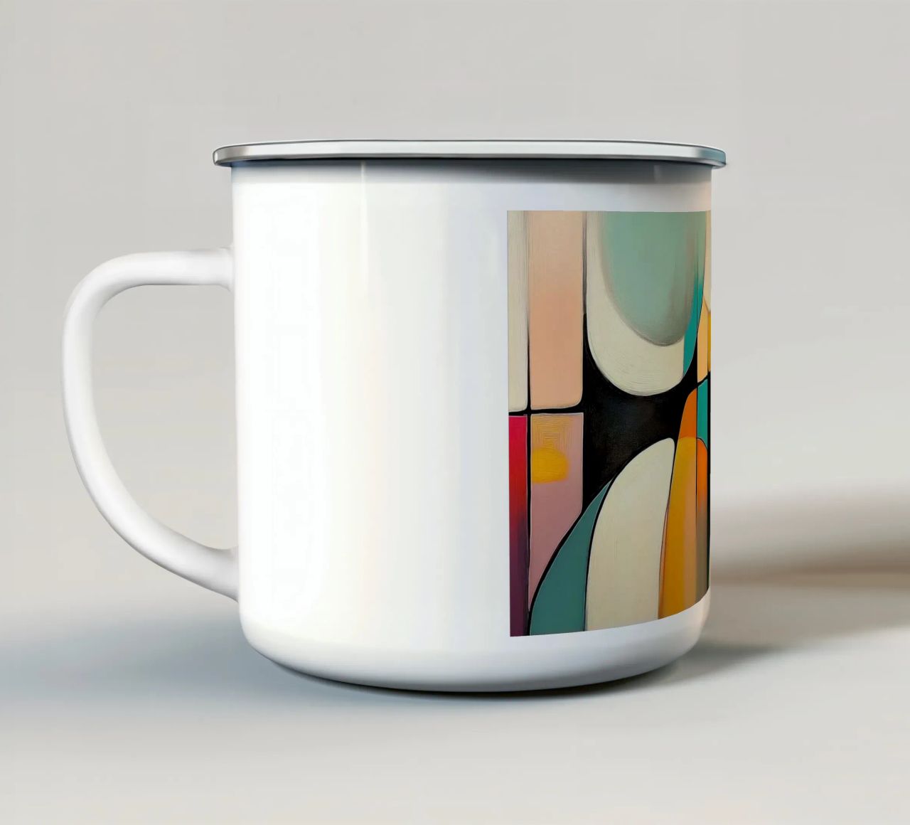 Bohemian design enamel mug by Imagine