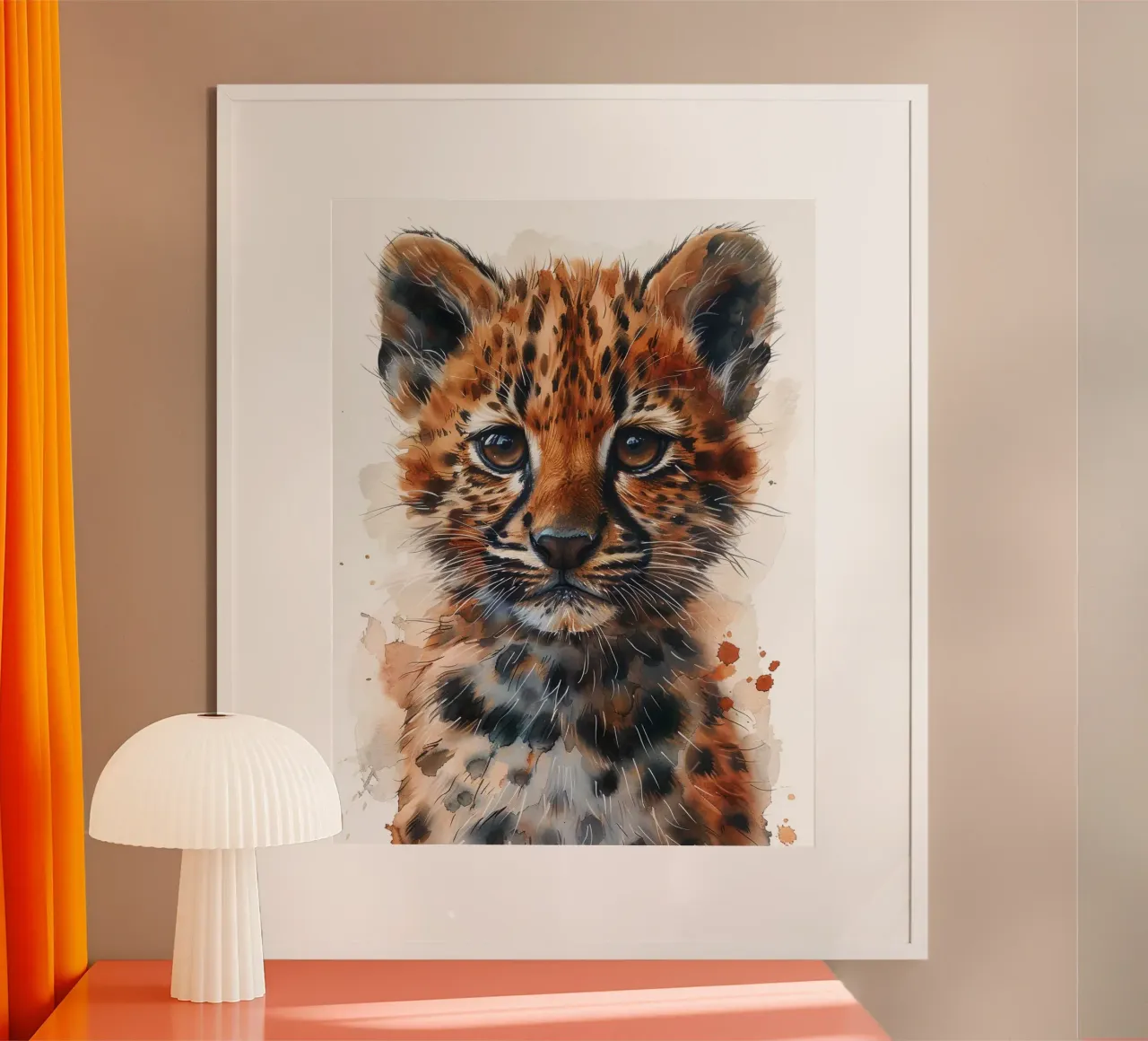 Baby Leopard carta hahnemühle da Mateo