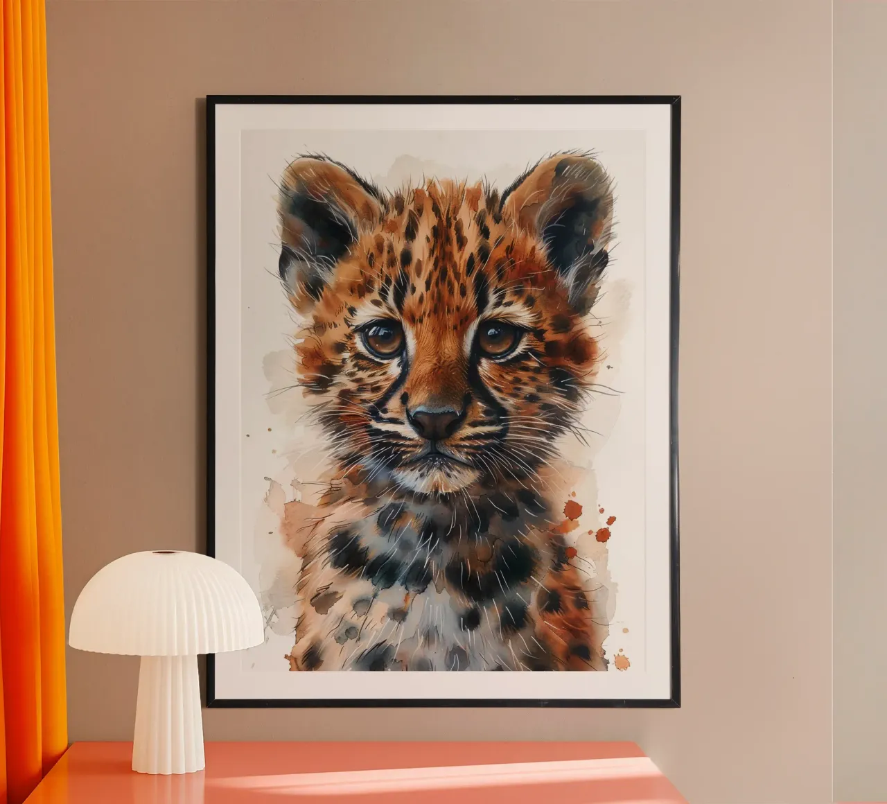 Baby Leopard carta hahnemühle da Mateo