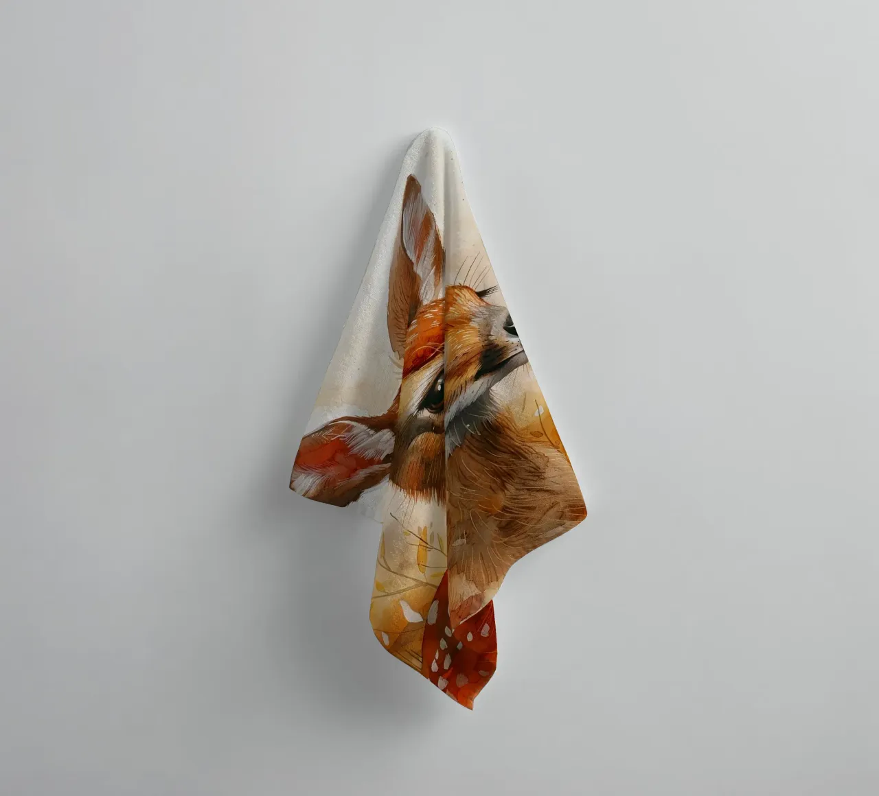 Baby Deer towel by Mateo