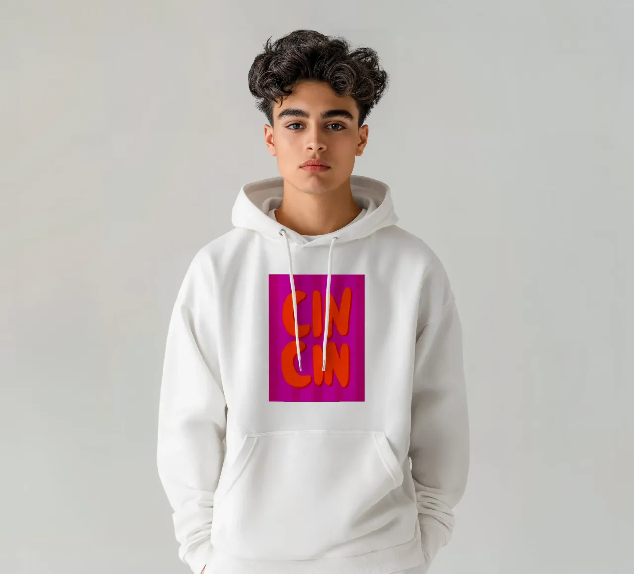 CIN CIN - Handlettering felpa con cappuccio da Illustration Raissa Oltmanns