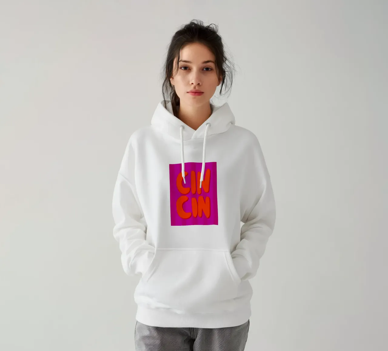 CIN CIN - Handlettering felpa con cappuccio da Illustration Raissa Oltmanns