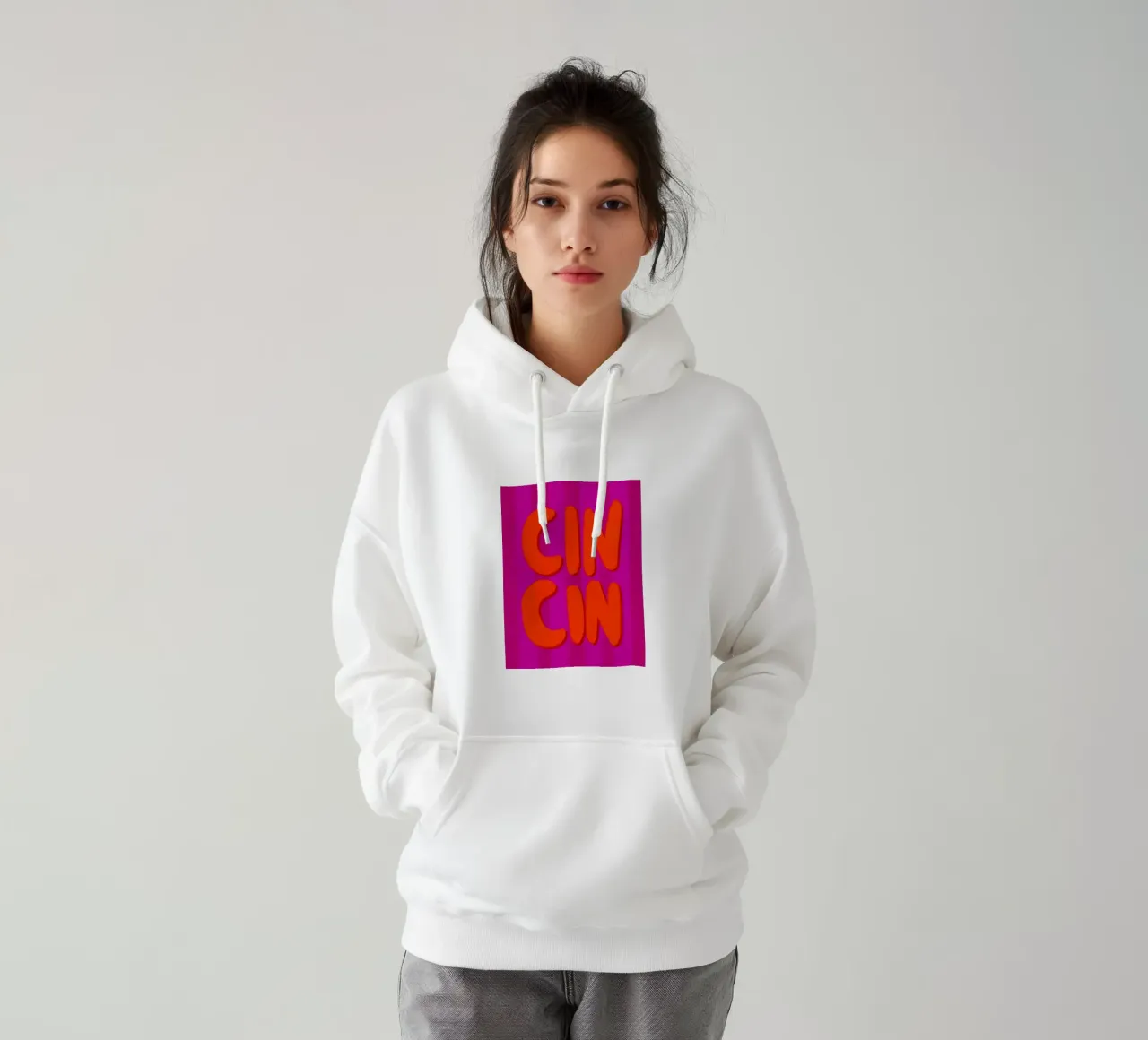 CIN CIN - Handlettering felpa con cappuccio da Illustration Raissa Oltmanns