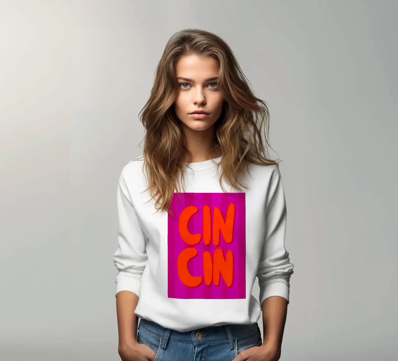 CIN CIN - Handlettering Sweatshirt von Illustration Raissa Oltmanns