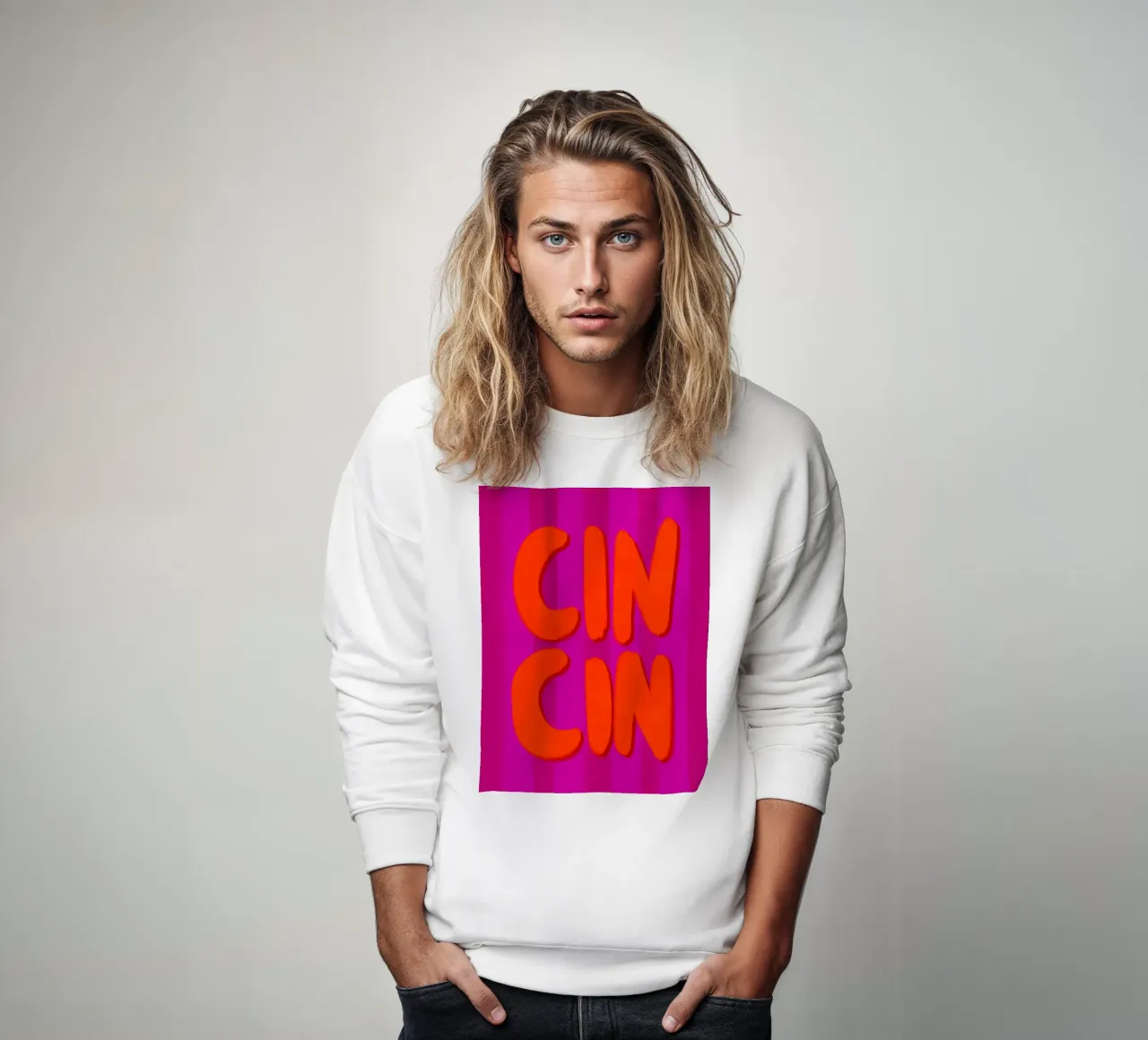 CIN CIN - Handlettering Sweatshirt von Illustration Raissa Oltmanns
