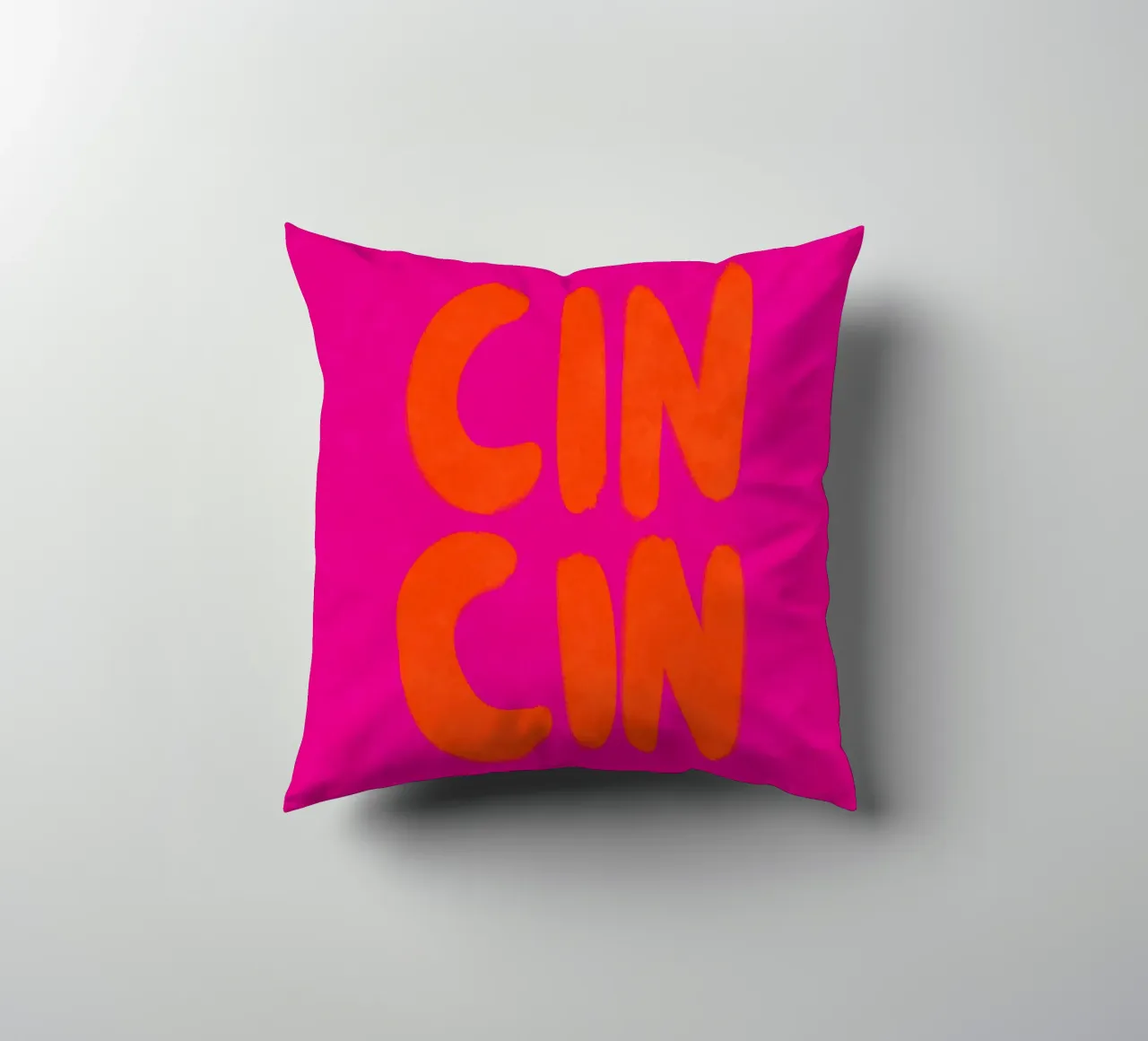 CIN CIN - Handlettering cuscino da Illustration Raissa Oltmanns