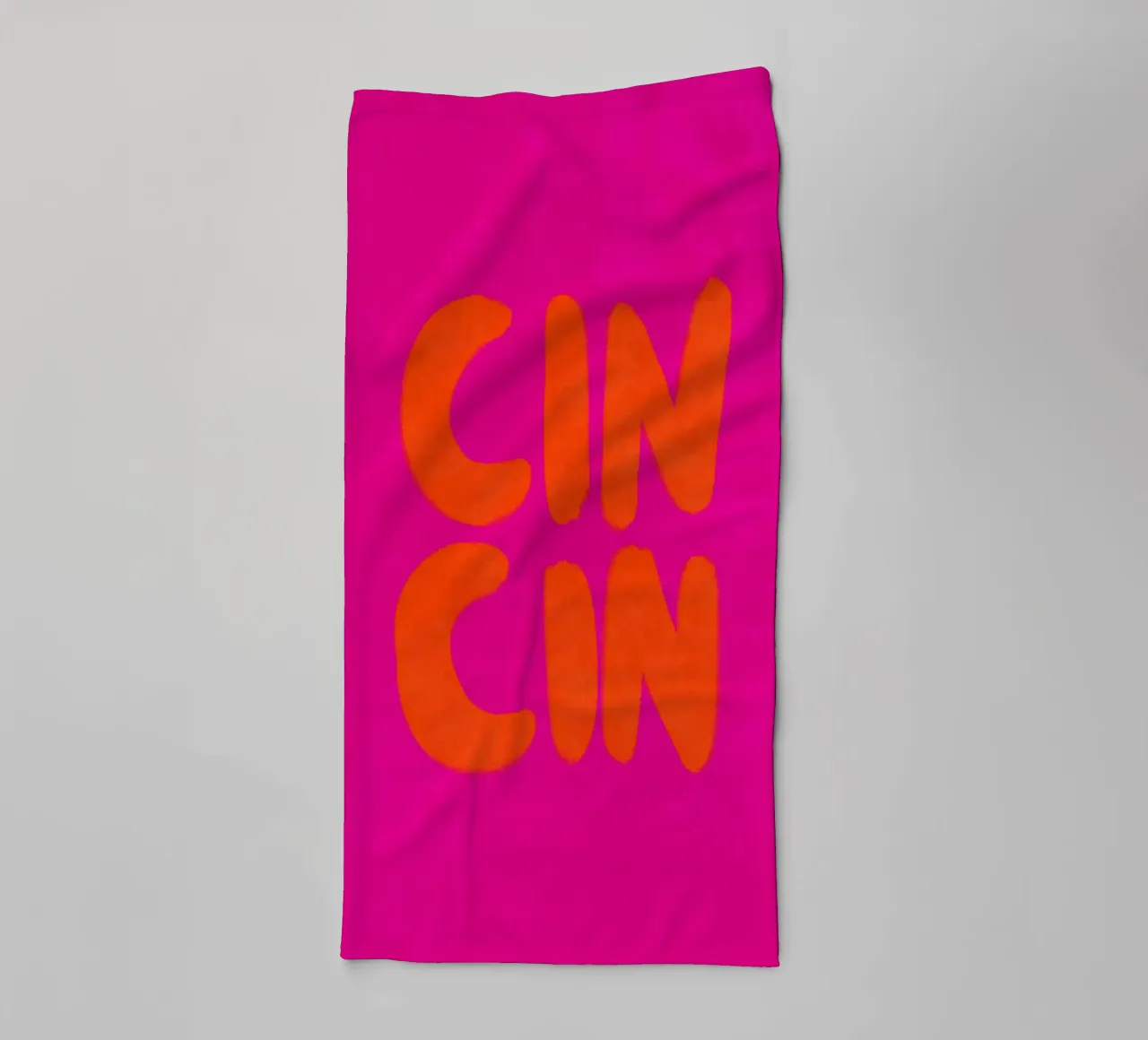 CIN CIN - Handlettering asciugamano da bagno da Illustration Raissa Oltmanns