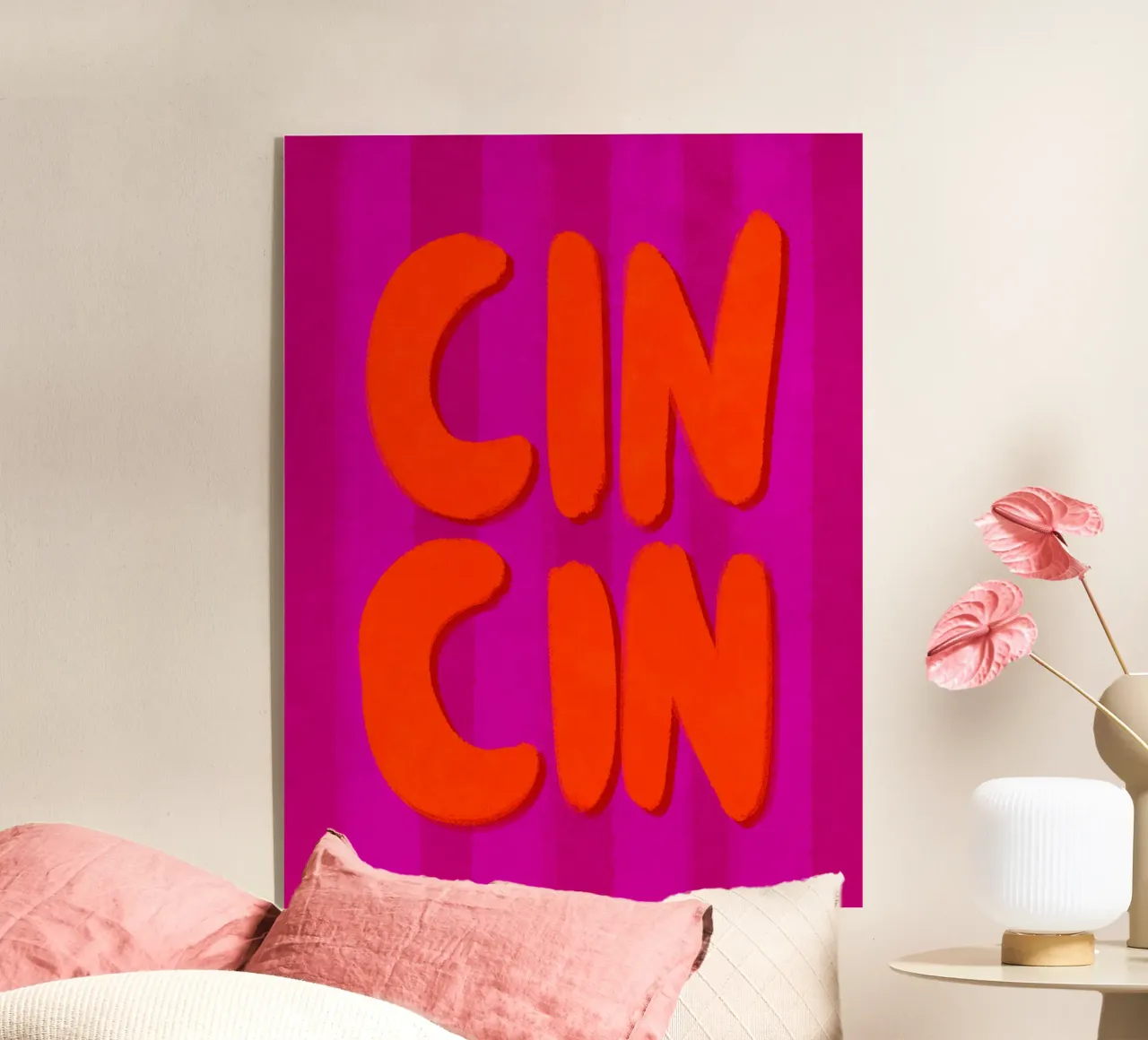 CIN CIN - Handlettering plexiglass da Illustration Raissa Oltmanns