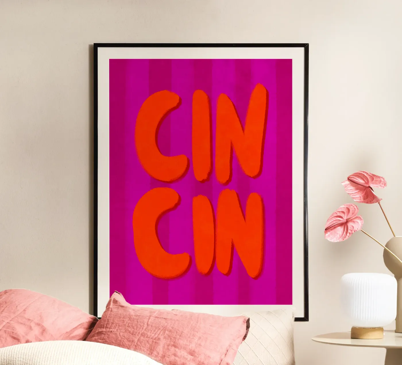 CIN CIN - Handlettering poster da Illustration Raissa Oltmanns