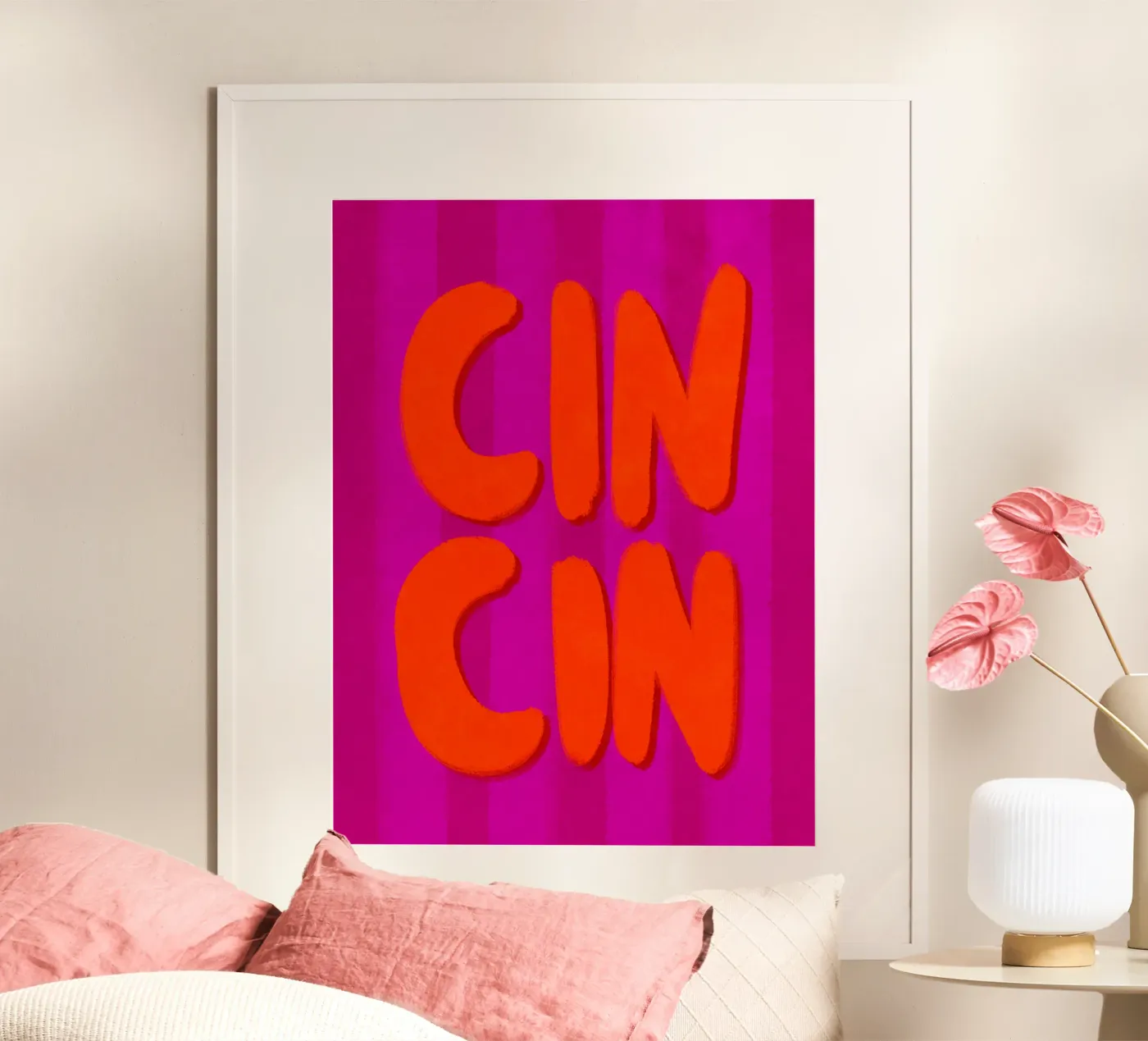 CIN CIN - Handlettering poster da Illustration Raissa Oltmanns