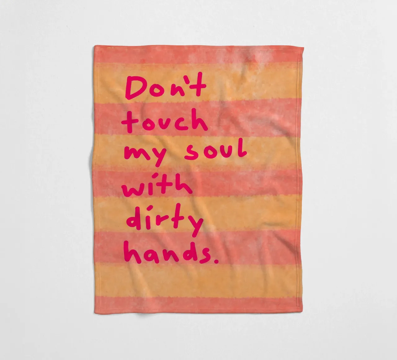 Don't touch my soul with dirty hands coperta in pile da Illustration Raissa Oltmanns