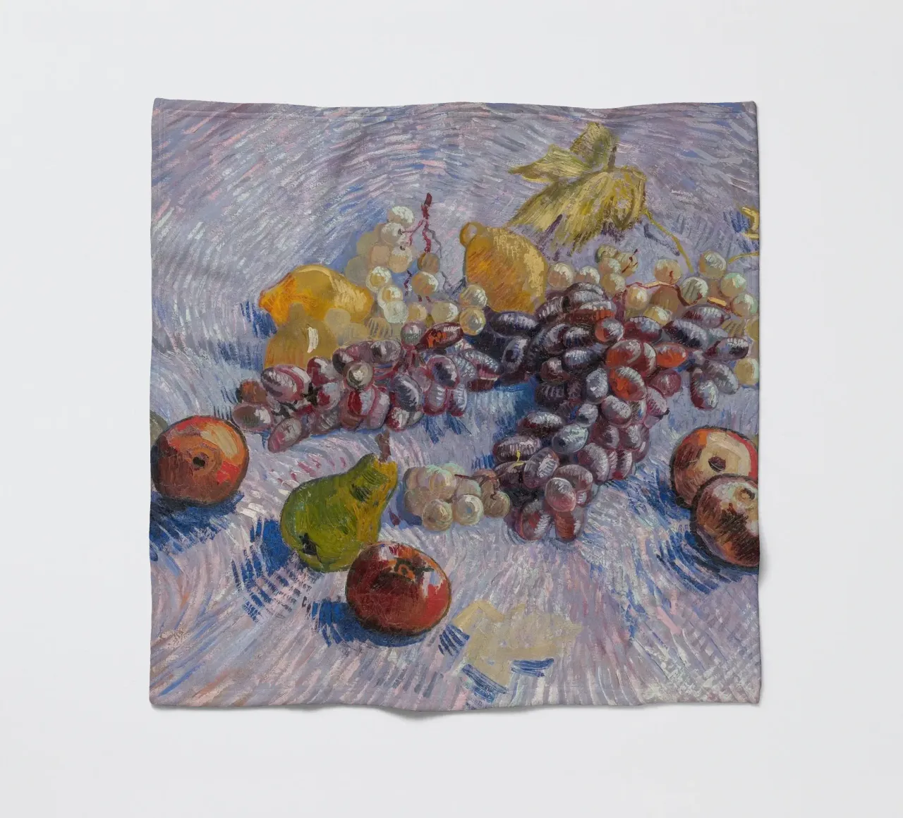 van Gogh, uva, mele, limoni e pere coperta in pile da Carinaprint
