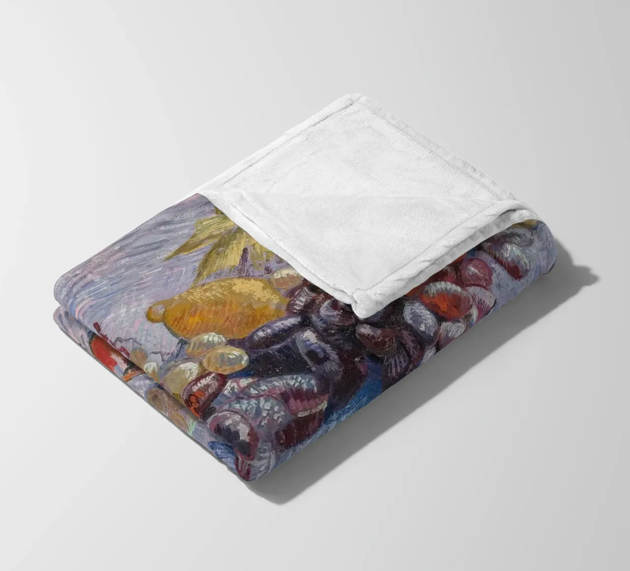 van Gogh, uva, mele, limoni e pere coperta in pile da Carinaprint