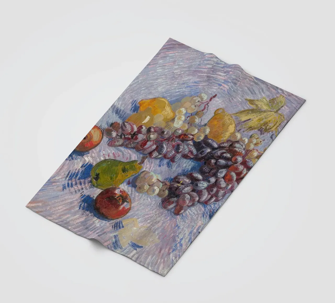 van Gogh, uva, mele, limoni e pere coperta in pile da Carinaprint