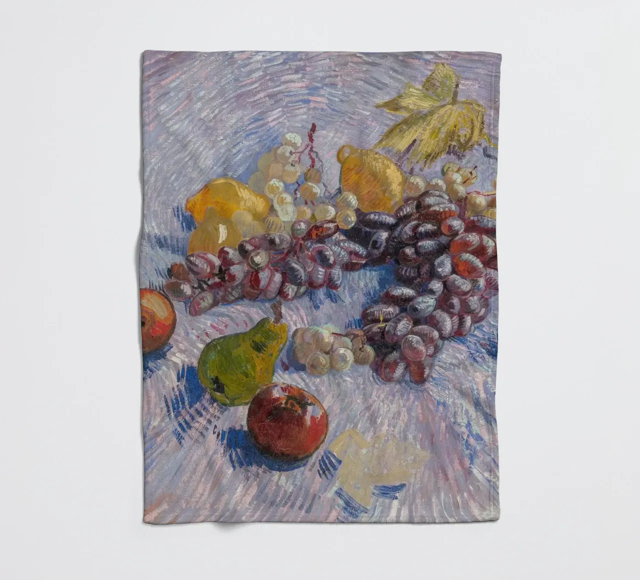 van Gogh, uva, mele, limoni e pere coperta in pile da Carinaprint