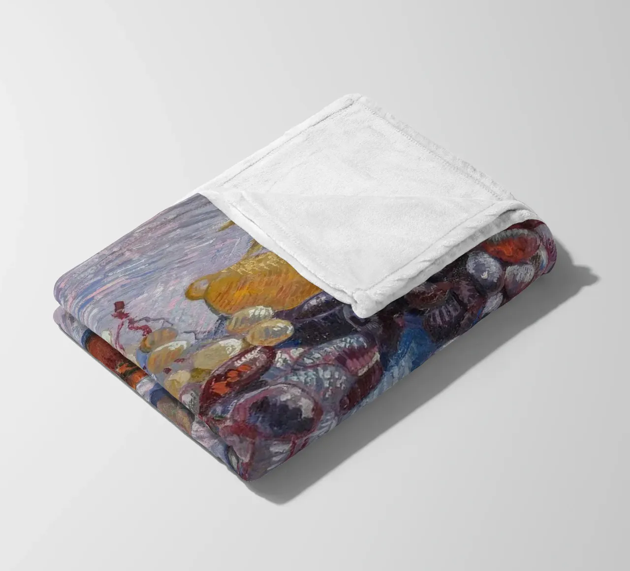 van Gogh, uva, mele, limoni e pere coperta in pile da Carinaprint