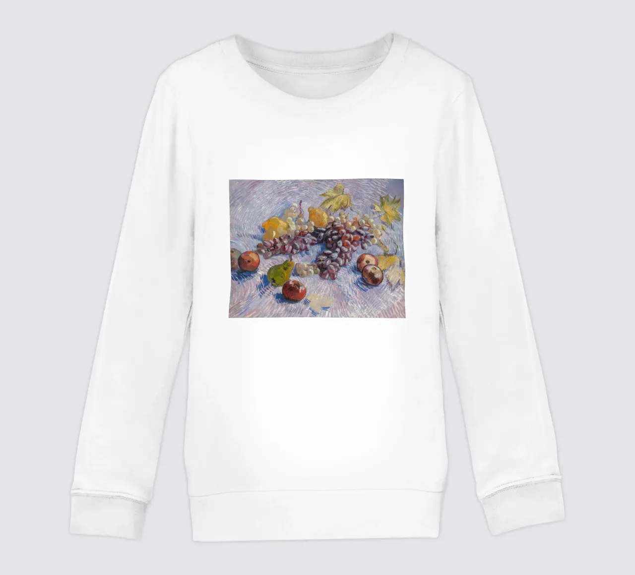 van Gogh, uva, mele, limoni e pere felpa bambino da Carinaprint