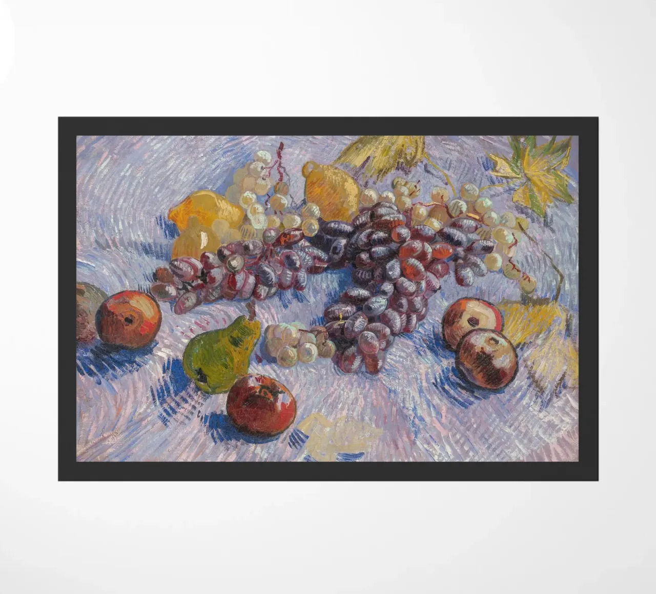 van Gogh, uva, mele, limoni e pere zerbino da Carinaprint
