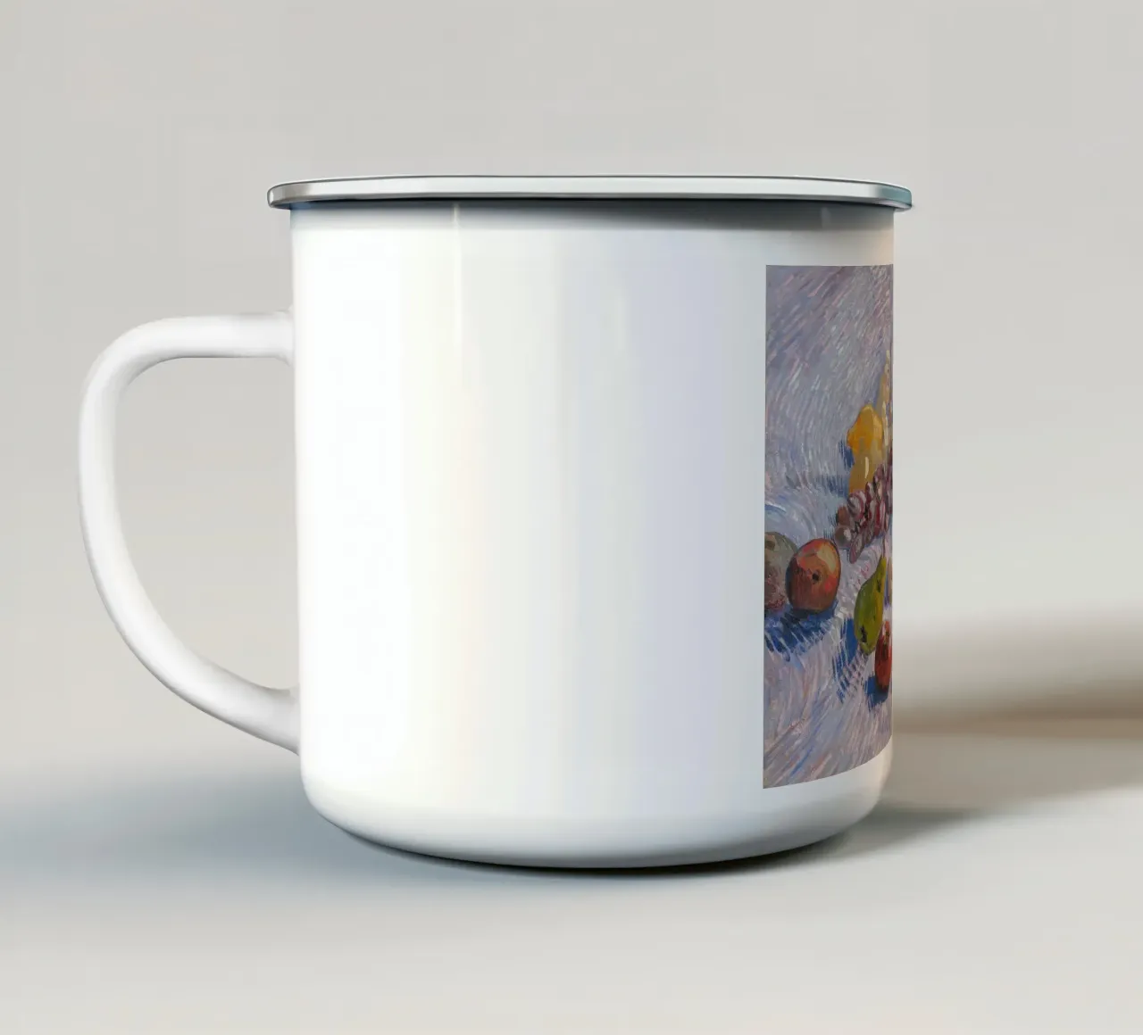 van Gogh, uva, mele, limoni e pere tazza in smalto da Carinaprint