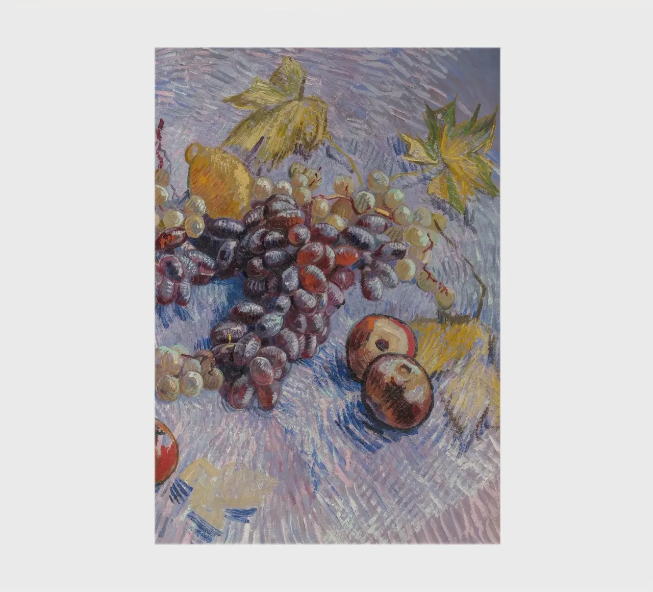 van Gogh, uva, mele, limoni e pere diario da Carinaprint